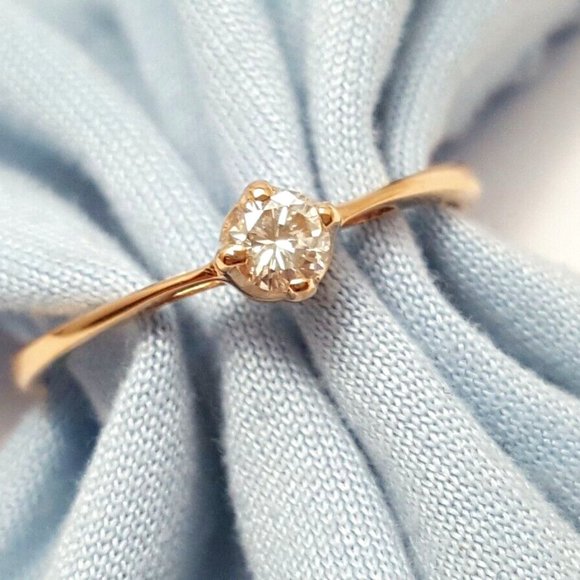 Solid 14k Rose Gold Solitaire Mozambique Garnet and 1/5 Cttw Diamond Charm Pendant Chain Necklace 16